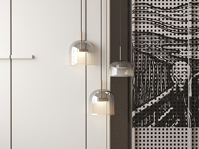 Modern chandelier 3d model