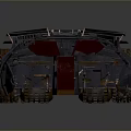 Batmobile With Armored Exterior Large Off Road Tires And Red Tinted Windows