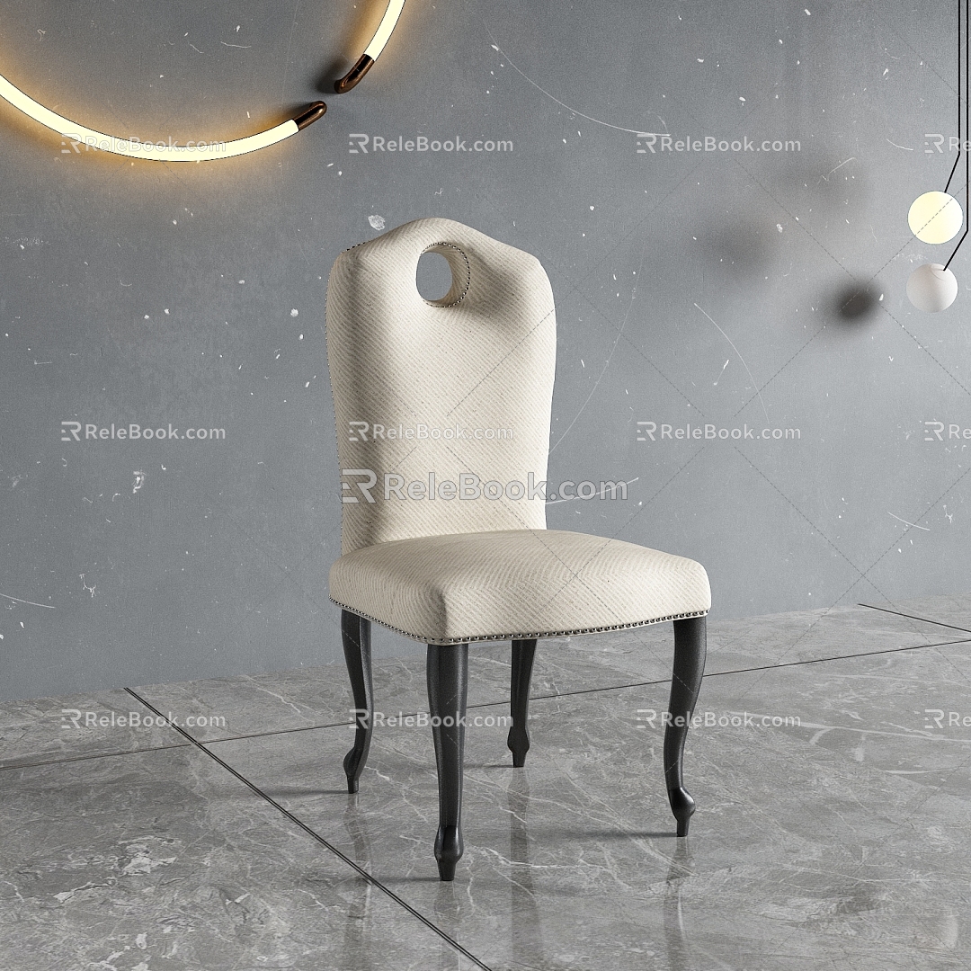 European Dining Chair 3d model