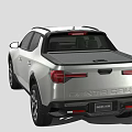 Silver Modern Pickup Truck With Sleek Front Fascia And Alloy Wheels