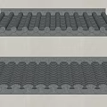 Traditional Chinese Roof Tile Components With Classic Patterns And Double Styles