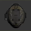 Military Tactical Helmet With Camouflage Pattern Visor And Communication Headset