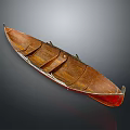 Classic Wooden Water Vessel With Traditional Design And Seating Structure