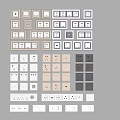 Modern switch socket combination switch panel socket panel 3d model