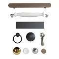 Different Styles of Door Handles with Bar Knob Ring Metal and Brass Designs