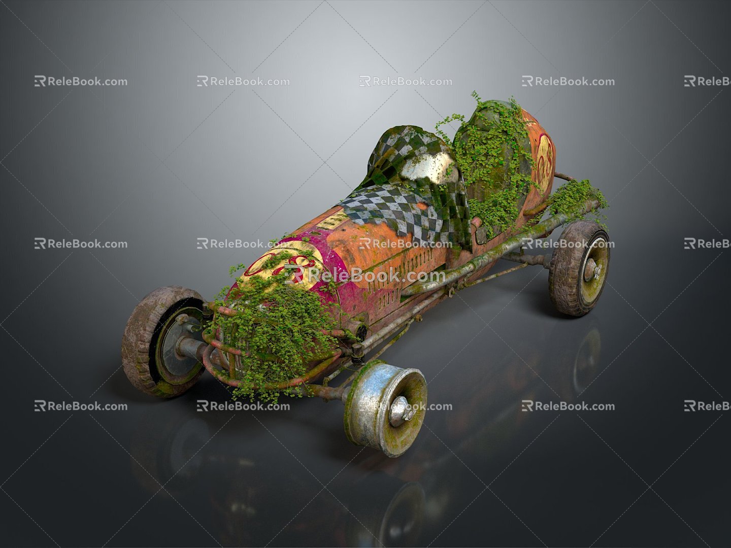 Modern Racing Abandoned Racing 3d model