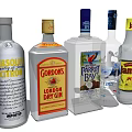 Assorted Liquor Bottles Including Gordon's Gin Parrot Bay Coconut Rum Jamel And Vodka