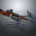 High Quality Crossbow With Wooden Stock Metal Frame Scope And Mechanical Design