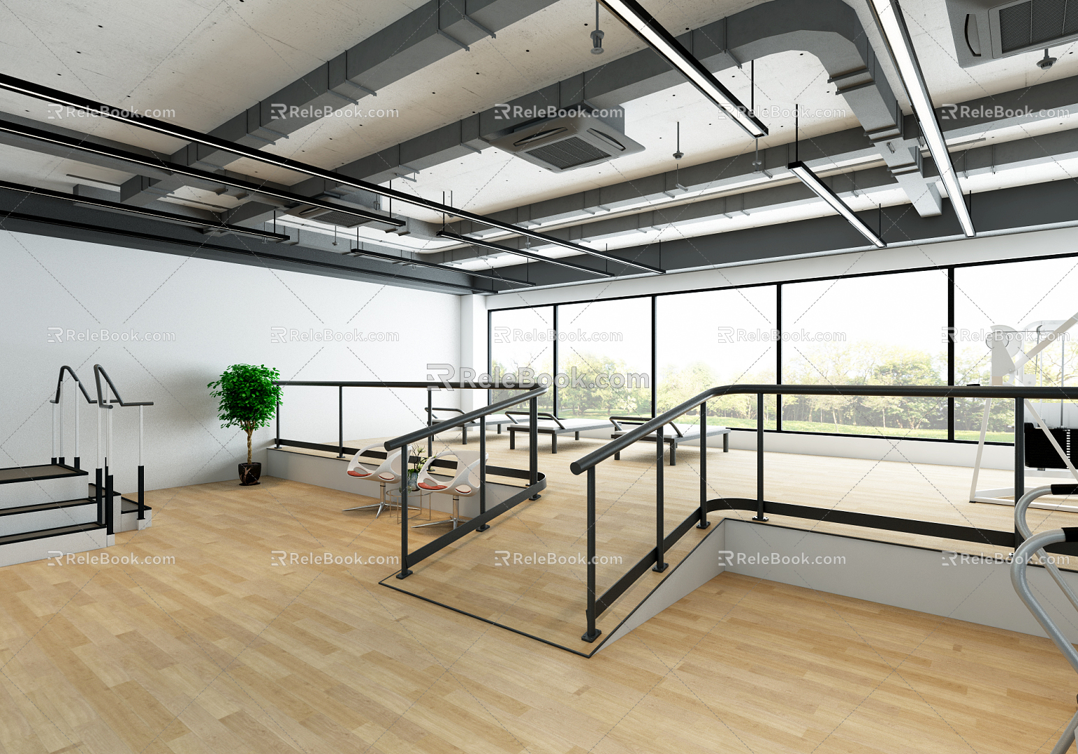 Modern Rehabilitation Center 3d model