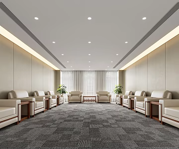 Modern Reception Room Meeting Room 3d model