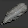 Grey Rhinoceros Game Movie Character With Red Eyes And 3D Model Design