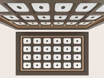 Ceiling Vintage Ceiling Chinese Ceiling 3d model