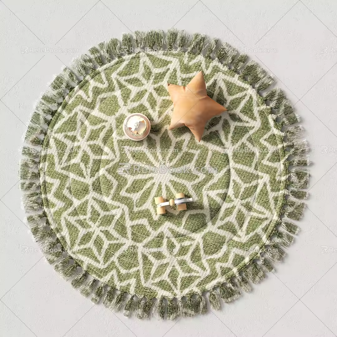 Round carpet 3d model