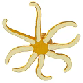 Cute Yellow Octopus Stuffed Toy With Big Eyes And Long Tentacles