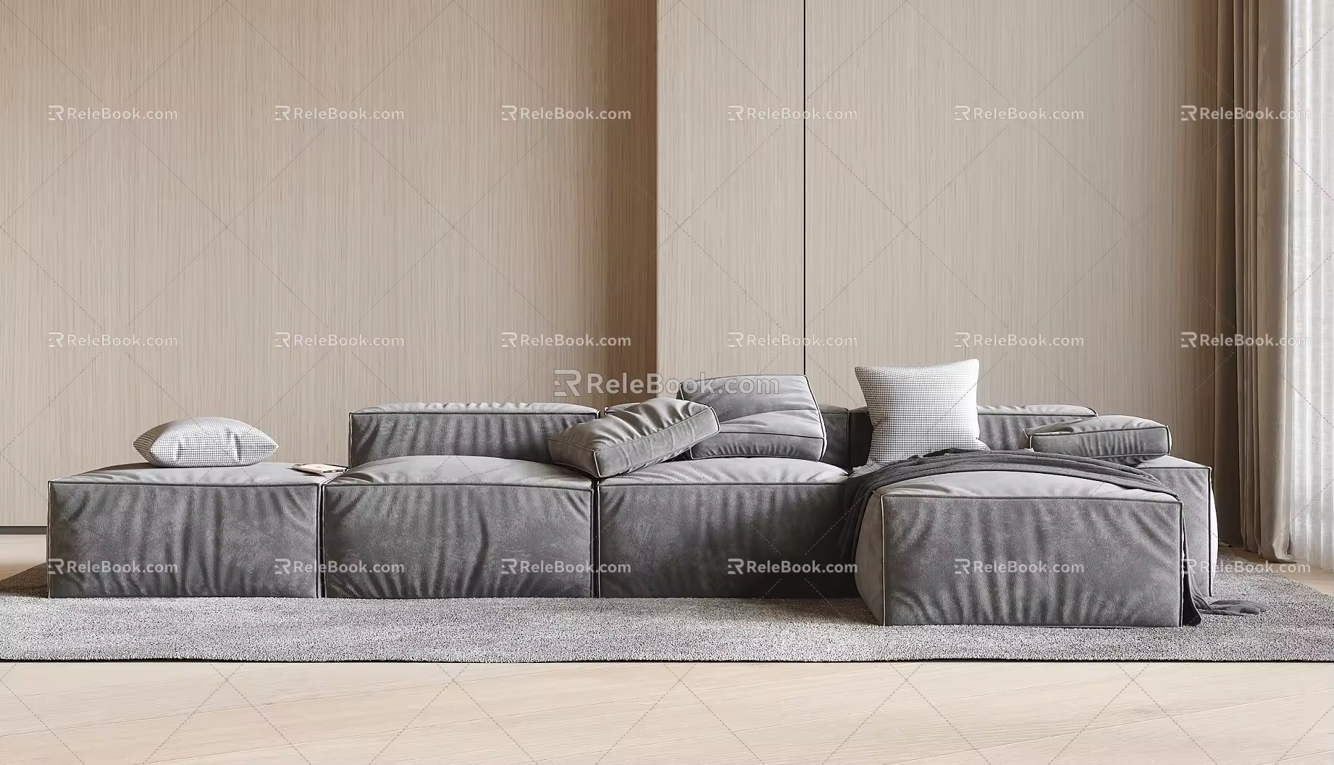 Multiplayer sofa sofa 3d model