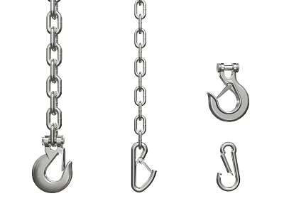 modern hook 3d model