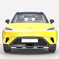 smart yellow benz 3d model