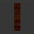 Wooden Double Door Cabinet With Silver Handles And Base Trim Design