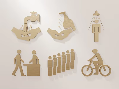 Metal Pattern Boundary Word Metal Word Guide Figure Ornament 3d model