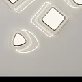 Elegant Modern LED Ceiling Light With Square Round Triangular Sleek Design