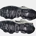 Nike VaporMax White Mesh Shoes With Black Logo And Transparent Air Cushion Sole