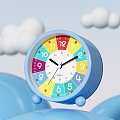 Color alarm clock children's alarm clock 3d model