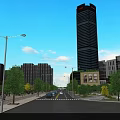 Urban Aerial Planning With High Rise Buildings Roads Green Spaces And Layout