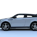 Silver Range Rover Evoque SUV With Modern Design Black Roof And Alloy Wheels