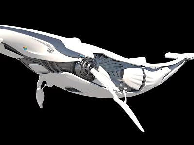 Sleek Modern White Motorcycle Featuring Aerodynamic Design And Metallic Accents 3d model