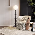 Elegant Printed Fabric Upholstered Leisure Chair For Modern Cozy Living Room Corner Home Decoration