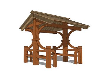 New Chinese Style Pavilion, Corridor Frame, Landscape Pavilion, Leisure Pavilion, Corridor, Special-shaped Frame, Rest Frame, Flower Frame, Gazebo Structure 3d model