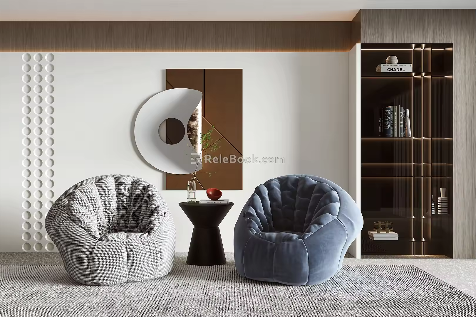 Modern Casual Sofa Combination Lazy Sofa 3d model