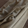 Soft Beige Textured Fabric With Wrinkled Drape For Home Upholstery Use