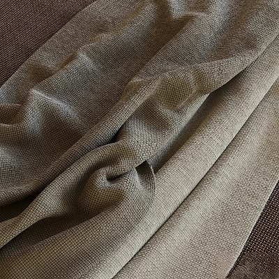 Soft Beige Textured Fabric With Wrinkled Drape For Home Upholstery Use 3d model