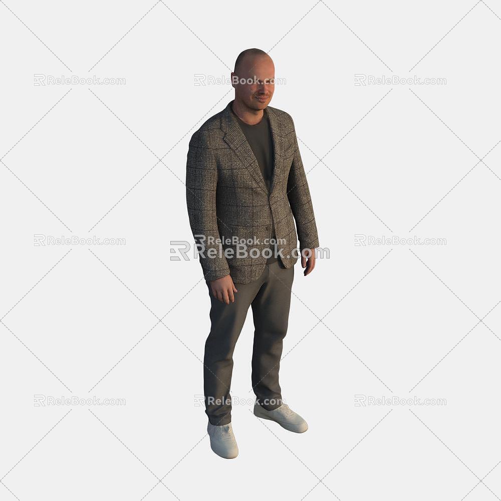 foreign men 3d model