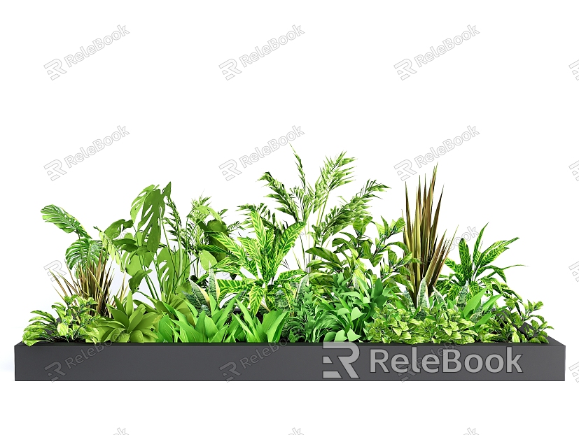 Combination of flowers and plants Courtyard plants Tropical plants Landscape Plants model