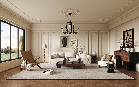 Wind Living Room 3d model