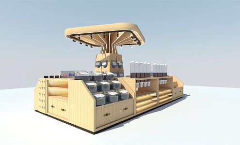 Modern Container Cereals Counter 3d model