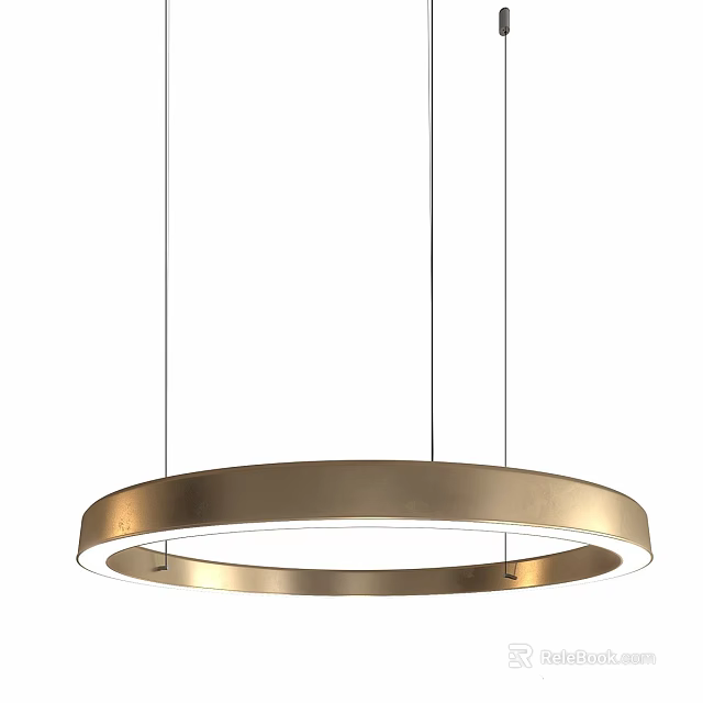 Modern Golden Downlight And Spotlight With White Lighting For Home Ceiling 3d model