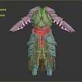 Intricate Medieval Metal Armor With Detailed Decorative Structure And Leather Components