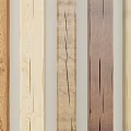 Premium Natural Stone And Wood Decorative Strips In Various Warm Tones With Exquisite Cracked Texture