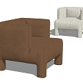 Modern Single Sofa 3d model