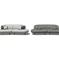 modern double sofa fabric double sofa 3d model