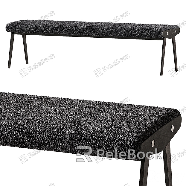 CB2 Baja Fabric Bed End Stool Bench model