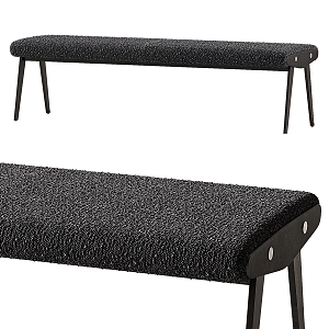 CB2 Baja Fabric Bed End Stool Bench 3d model