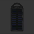 Rectangular Solar Energy Device With Blue Solar Cells And Gray Frame