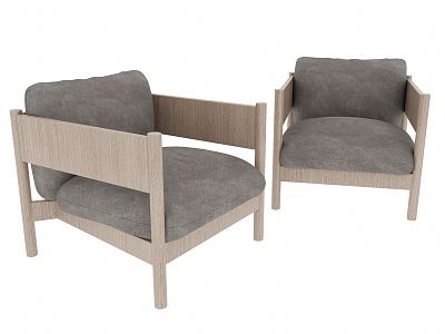 Modern Single Chair Single Sofa model