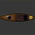Orange And Blue Kayak Design With Comfortable Seat And Yellow Logo