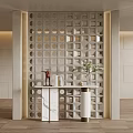 End view cabinet partition 3d model