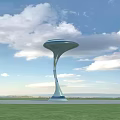 Science Fiction Architecture Alien Architecture Technology Architecture Mushroom Architecture Large Architecture Bizarre Architecture Lighthouse 3d model